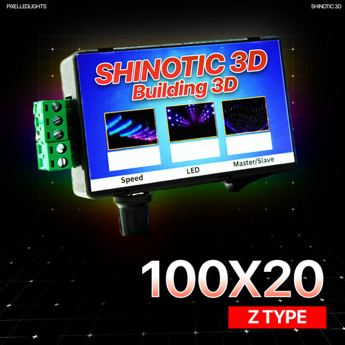 Shinotic Controller for 100x20 Z Building – Real-Time Sync, Speed Control, Inbuilt RGB Effects, Plug & Play