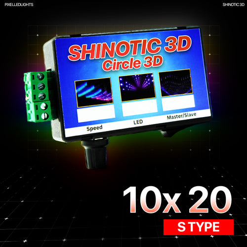 Shinotic Controller for 10x20 S Circle – Real-Time Sync, Speed Control, Inbuilt RGB Effects, Plug & Play