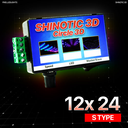 Shinotic Controller for 12x24 S Circle – Real-Time Sync, Speed Control, Inbuilt RGB Effects, Plug & Play