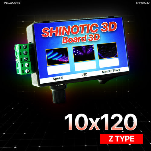 Shinotic Controller for 10x120 z Type Board/Panel– Real-Time Sync, Speed Control, Inbuilt RGB Effects, Plug & Play