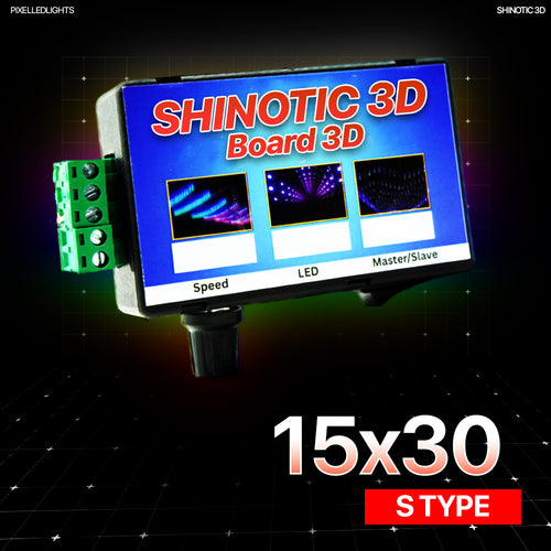 Shinotic Controller for 15x30 S Type Board/Panel– Real-Time Sync, Speed Control, Inbuilt RGB Effects, Plug & Play