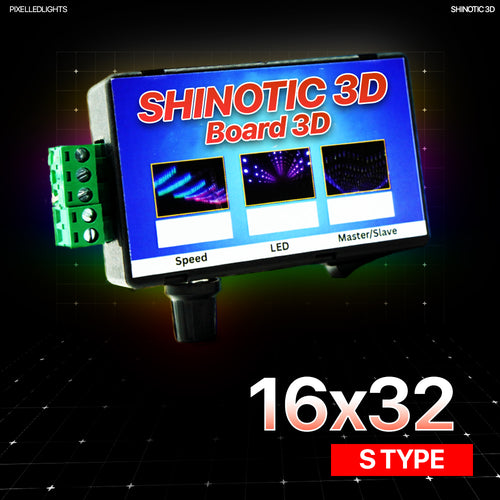 Shinotic Controller for 16x32 S Type Board/Panel– Real-Time Sync, Speed Control, Inbuilt RGB Effects, Plug & Play