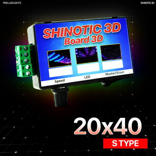 Shinotic Controller for 20X40 S Type Board/Panel– Real-Time Sync, Speed Control, Inbuilt RGB Effects, Plug & Play