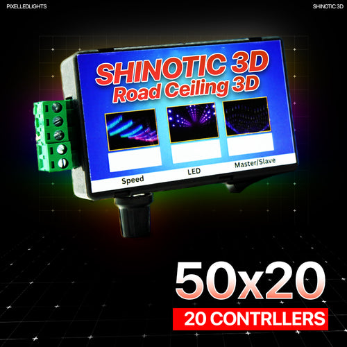 Shinotic Road Ceiling Controller Set – 50 LEDs × 20 Lines (20 Controllers) | Sync System | Plug & Play