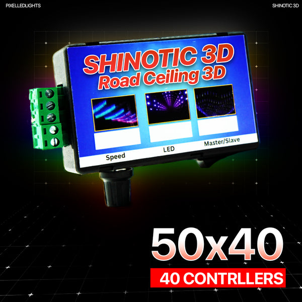 Shinotic Road Ceiling Controller Set – 50 LEDs × 40 Lines (40 Controllers) | Sync System | Plug & Play