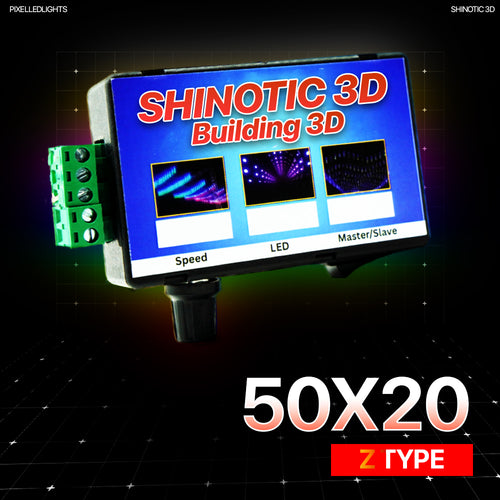 Shinotic Controller for 50x20 Z Building – Real-Time Sync, Speed Control, Inbuilt RGB Effects, Plug & Play
