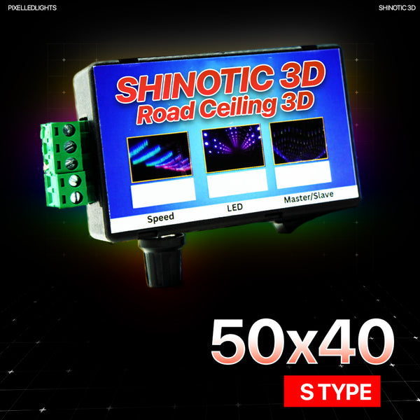 Shinotic Controller for 50x40 S Road Ceilling – Real-Time Sync, Speed Control, Inbuilt RGB Effects, Plug & Play