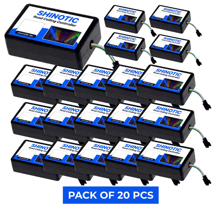 Pixel LED Road Ceiling Controller Set of 20 | Controls 100 LED x 20 Lines | Shinotic Controller | 5V & 12V | Plug & Play