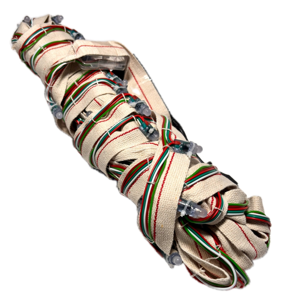 100 LED Niwar Patta Belt Light with Adapter & Controller – 40 Feet Length