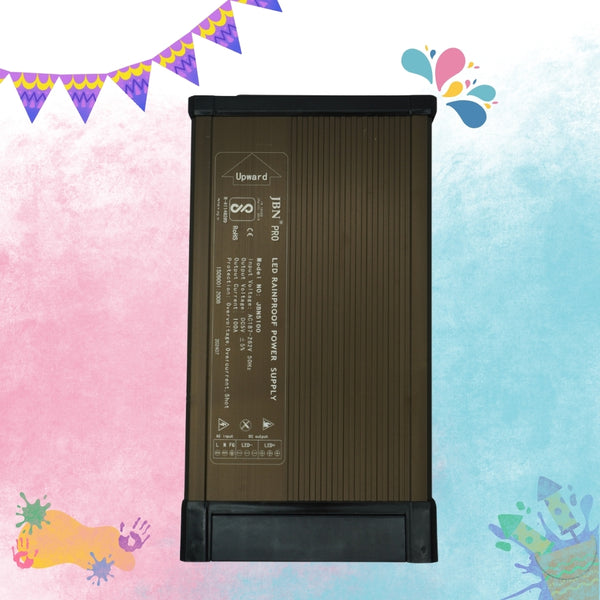 5V 100A Pixel LED Power Supply for 1300 LEDs (Rainproof Metal Body) - Max 500W Output (Generic)