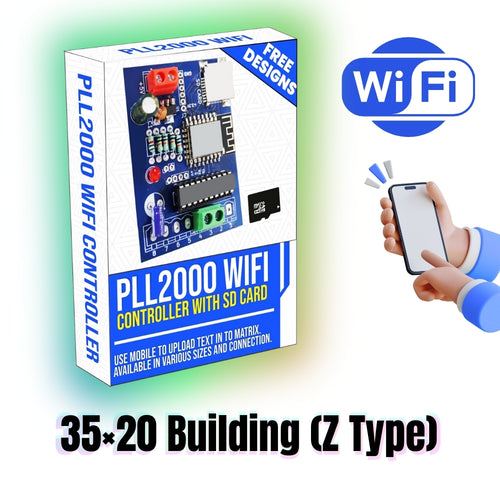PLL2000 Wi-Fi Controller – 35×20 Building (Z Type) With 4GB SD Card