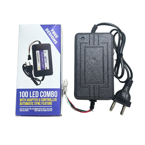 100 LED Pixel Combo Kit – 5V Adapter + Smart Controller