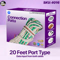 Pixel LED Connection Patta 20 Port (5ft Gap, 100ft Total) – Heavy Duty Copper Wire