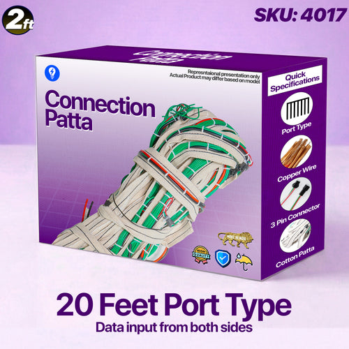 Pixel LED Connection Patta 40 Port (2ft Gap, 80ft Total) – Heavy Duty Copper Wire