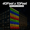 40 Feet × 10 Feet Pixel LED Toran & Building Lights – Wedding Decoration Setup