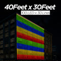 40 Feet × 30 Feet Pixel LED Toran & Building Lights – Wedding Decoration Setup