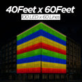 40 Feet × 60 Feet Pixel LED Toran & Building Lights – Wedding Decoration Setup