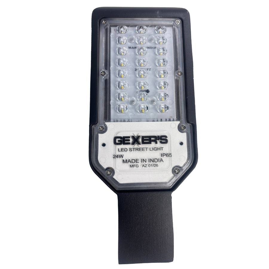 Gexer 24W LED Street Light – IP65 Waterproof Outdoor Pole Light for Garden & Road