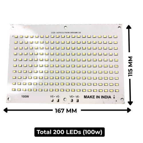 100w (White) Flood Light Plate - High Brightness (AS70) 1500Ah Driver Compatible