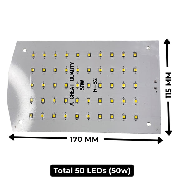 50w (White) Street Light Plate - High Brightness (R-82) 1500Ah Driver Compatible