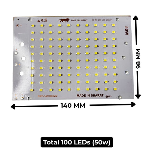 50w (White) Flood Light Plate - High Brightness (AS-54) 1500Ah Driver Compatible