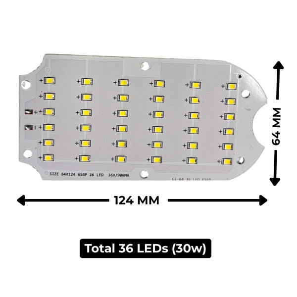 30w (White) Street Light Plate - High Brightness (GE-04) 900Ah Driver Compatible