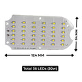 30w (White) Street Light Plate - High Brightness (GE-04) 900Ah Driver Compatible