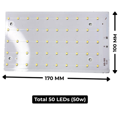 50w (White) Flood Light Plate - High Brightness (AS-101) 1500Ah Driver Compatible