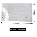 50w (White) Flood Light Plate - High Brightness (AS-101) 1500Ah Driver Compatible
