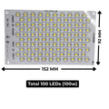 100w (White) Flood Light Plate - High Brightness (Diamond) 1500Ah Driver Compatible