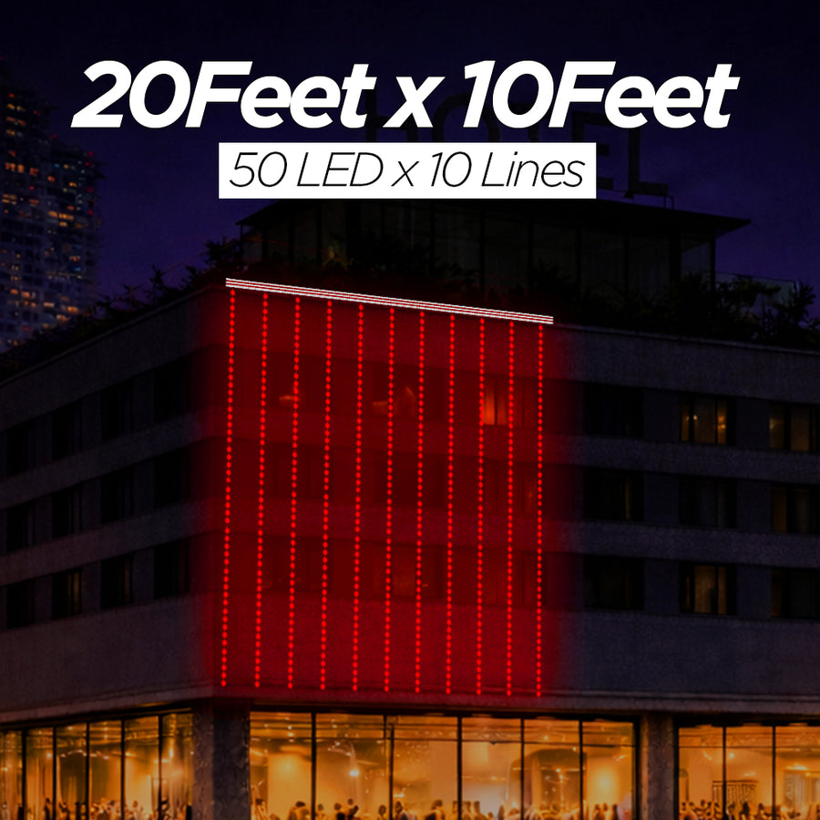 20Feet x 10Feet Single Colour 12 mm SMD Toran For Decorations