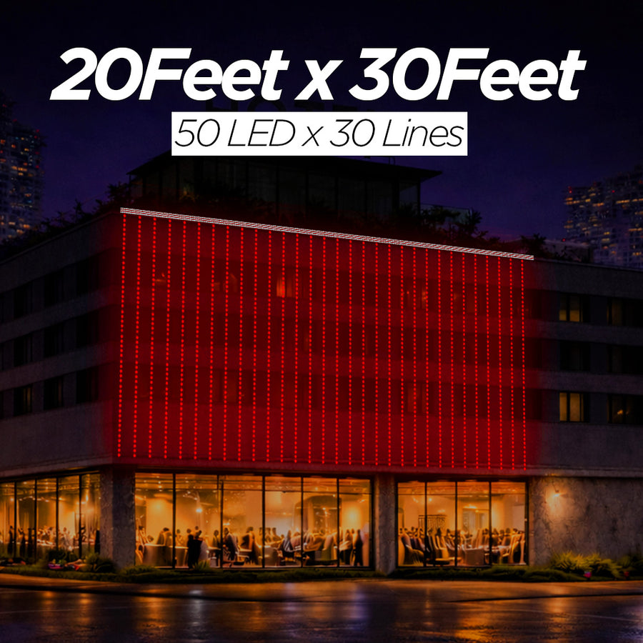 20Feet x 30Feet Single Colour 12 mm SMD Toran For Decorations