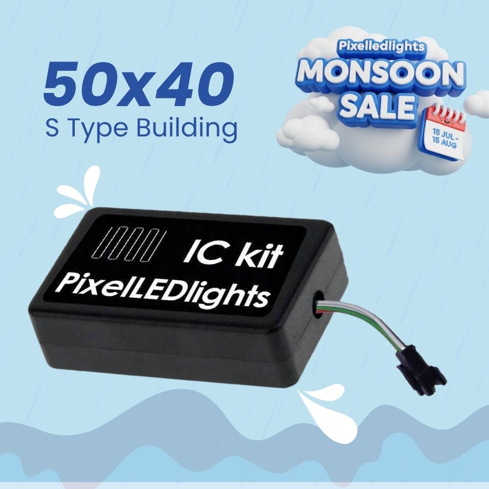 Pixel LED IC Controller for Building S Type 50×40 – 30+ Dynamic Effects