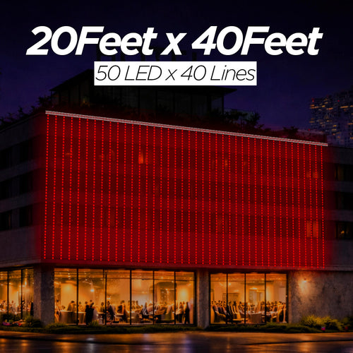 20Feet x 40Feet Single Colour 12 mm SMD Toran For Decorations