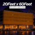 20Feet x 60Feet Single Color 9mm High Brightness Toran LED Decoration Lights