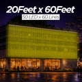 20Feet x 60Feet Single Color 9mm High Brightness Toran LED Decoration Lights
