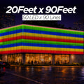 20 Feet × 90 Feet Pixel LED Toran & Building Lights – Wedding Decoration Setup