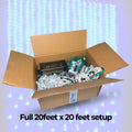 Complete 20x20 ft WS2811 Pixel LED Rope Setup - UHD v3 Controller, 80A SMPS & Wiring