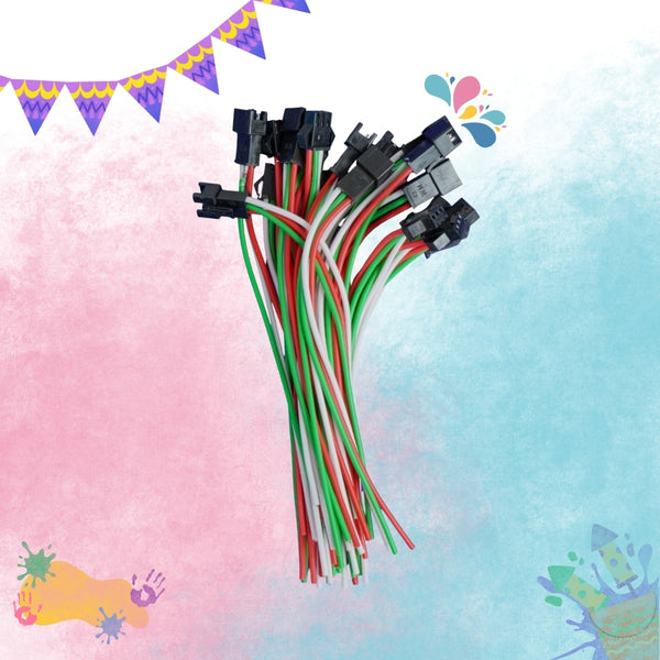 3 Pin Copper Connector for All Applications - (Pack of 10)