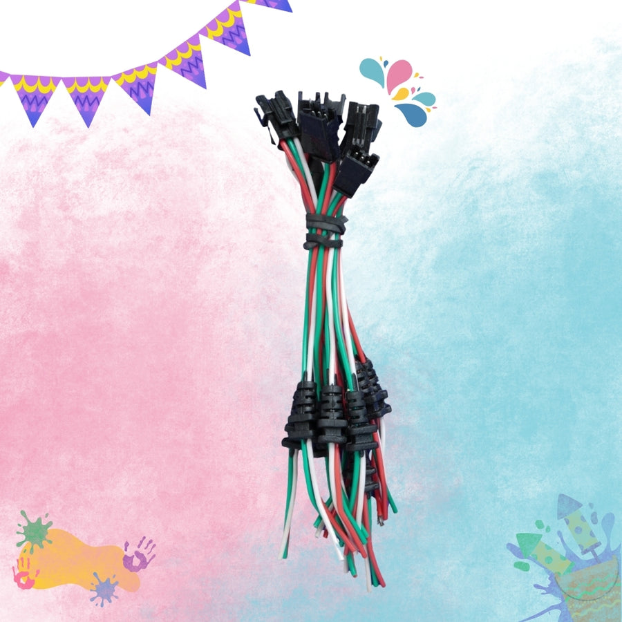 3 Pin Gurmut Copper Connector - (Pack of 10)