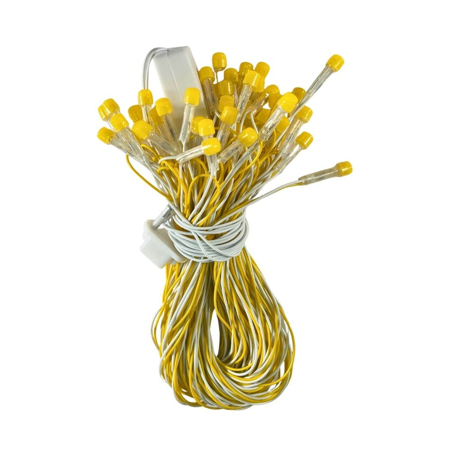 8mm Warm White LED Decorative String Lights for Diwali, Christmas & Festive Decoration (15m)