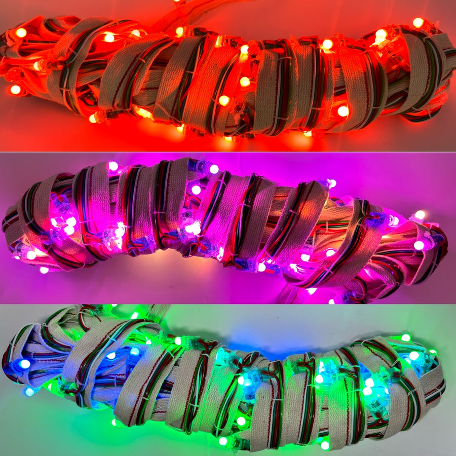 100 LED Niwar Patta Belt Light with Adapter & Controller – 40 Feet Length