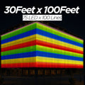30 Feet × 100 Feet Pixel LED Toran & Building Lights – Wedding Decoration Setup