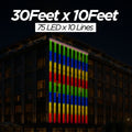 30 Feet × 10 Feet Pixel LED Toran & Building Lights – Wedding Decoration Setup