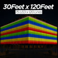 30 Feet × 120 Feet Pixel LED Toran & Building Lights – Wedding Decoration Setup