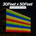 30 Feet × 50 Feet Pixel LED Toran & Building Lights – Wedding Decoration Setup