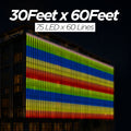 30 Feet × 60 Feet Pixel LED Toran & Building Lights – Wedding Decoration Setup