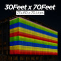 30 Feet × 70 Feet Pixel LED Toran & Building Lights – Wedding Decoration Setup