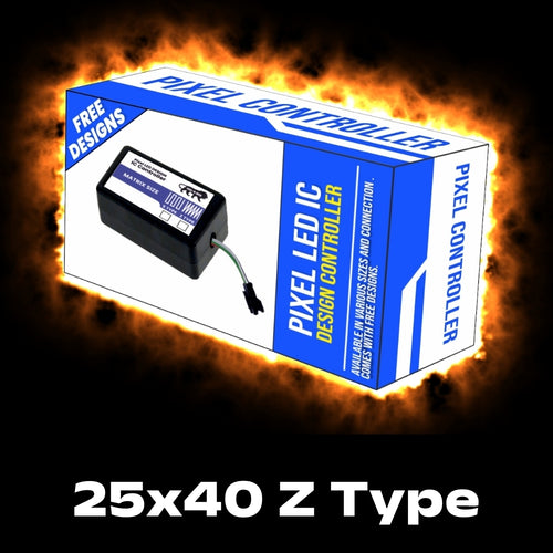 Pixel Fire Controller for 25X40 Z Building – Inbuilt RGB Effects, Plug & Play