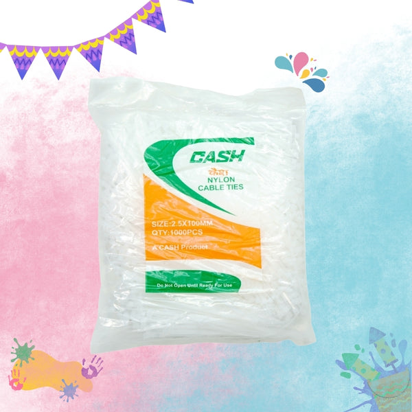 4 Inch (2.2mm) Cable Ties - Pack of 1000 - SKU 8012